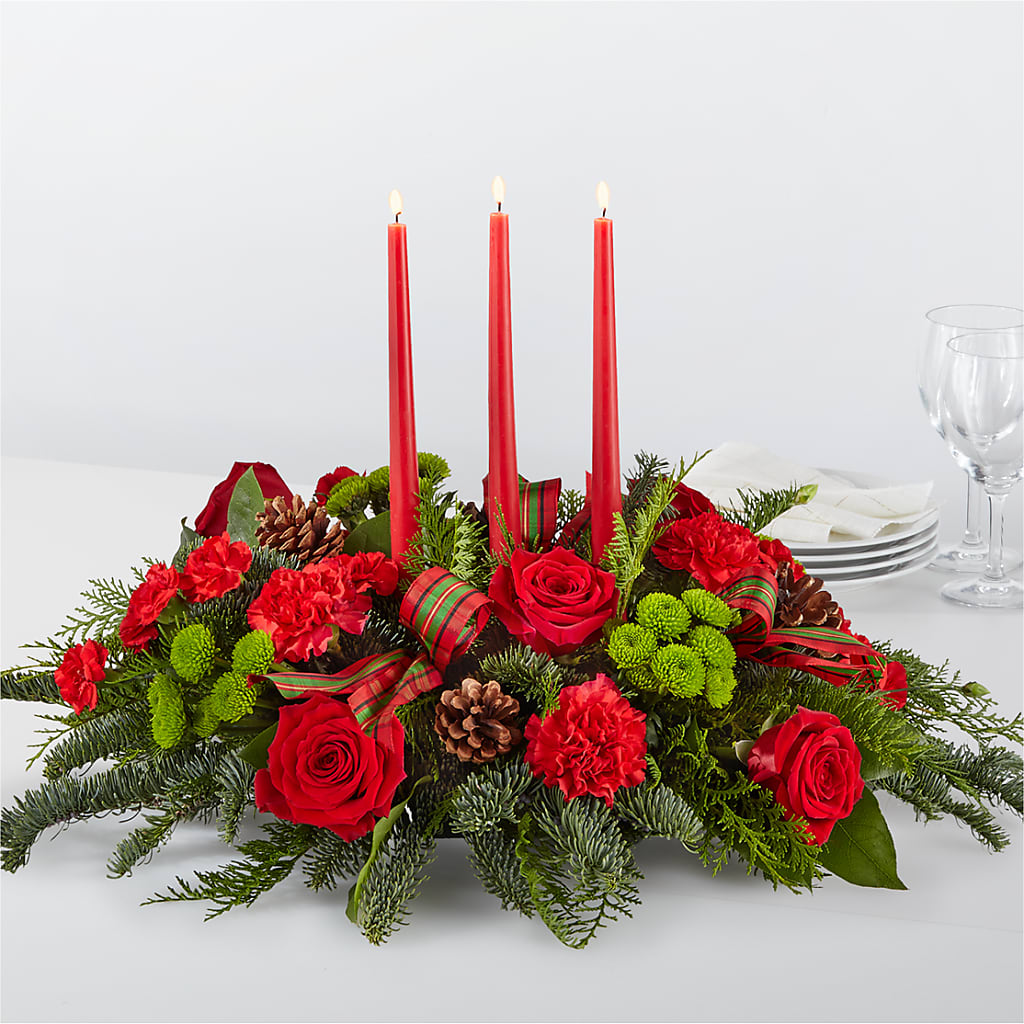 By the Candlelight Centerpiece – GOD'S GARDEN FLOWER SHOP, Lancaster CA