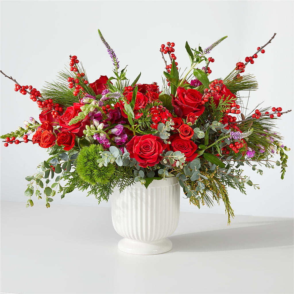 Big Red Bow Bouquet – GOD'S GARDEN FLOWER SHOP, Lancaster CA