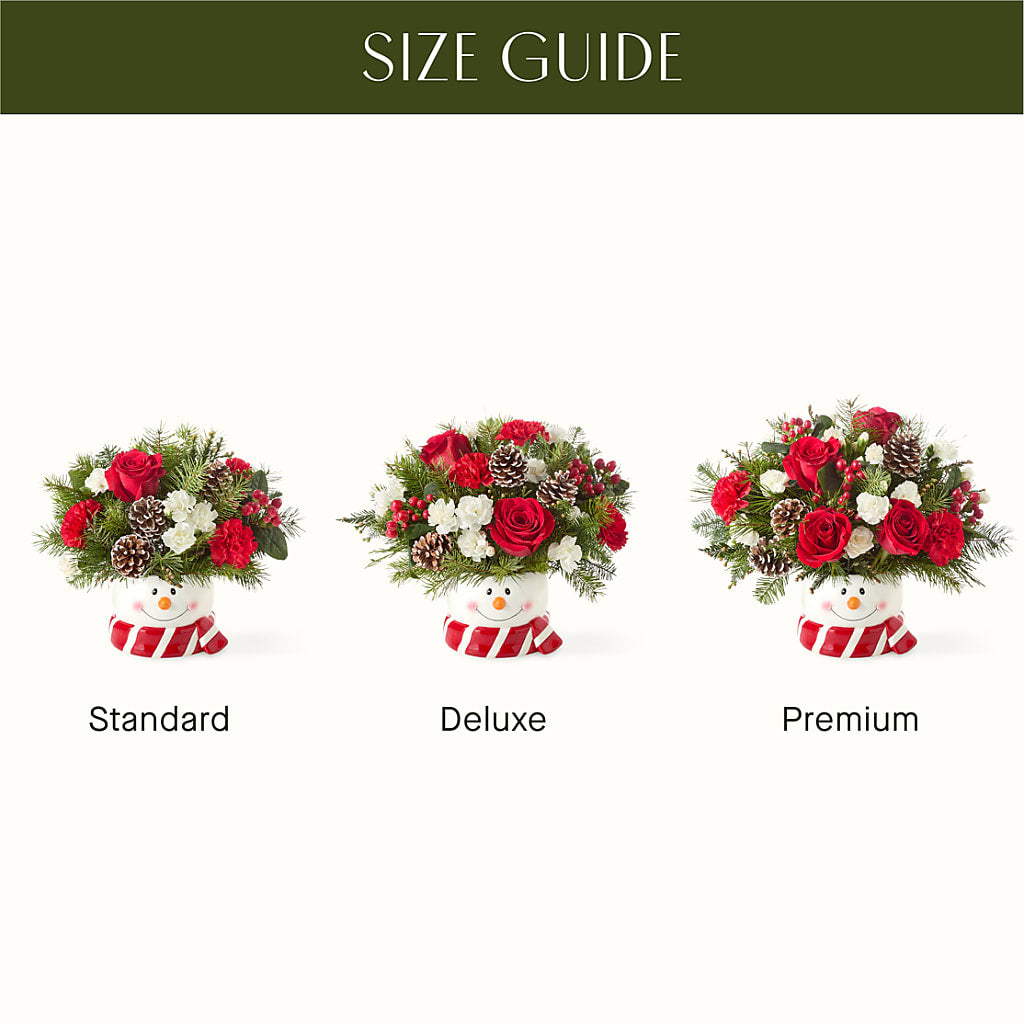 Jolly Snowman Bouquet – GOD'S GARDEN FLOWER SHOP, Lancaster CA