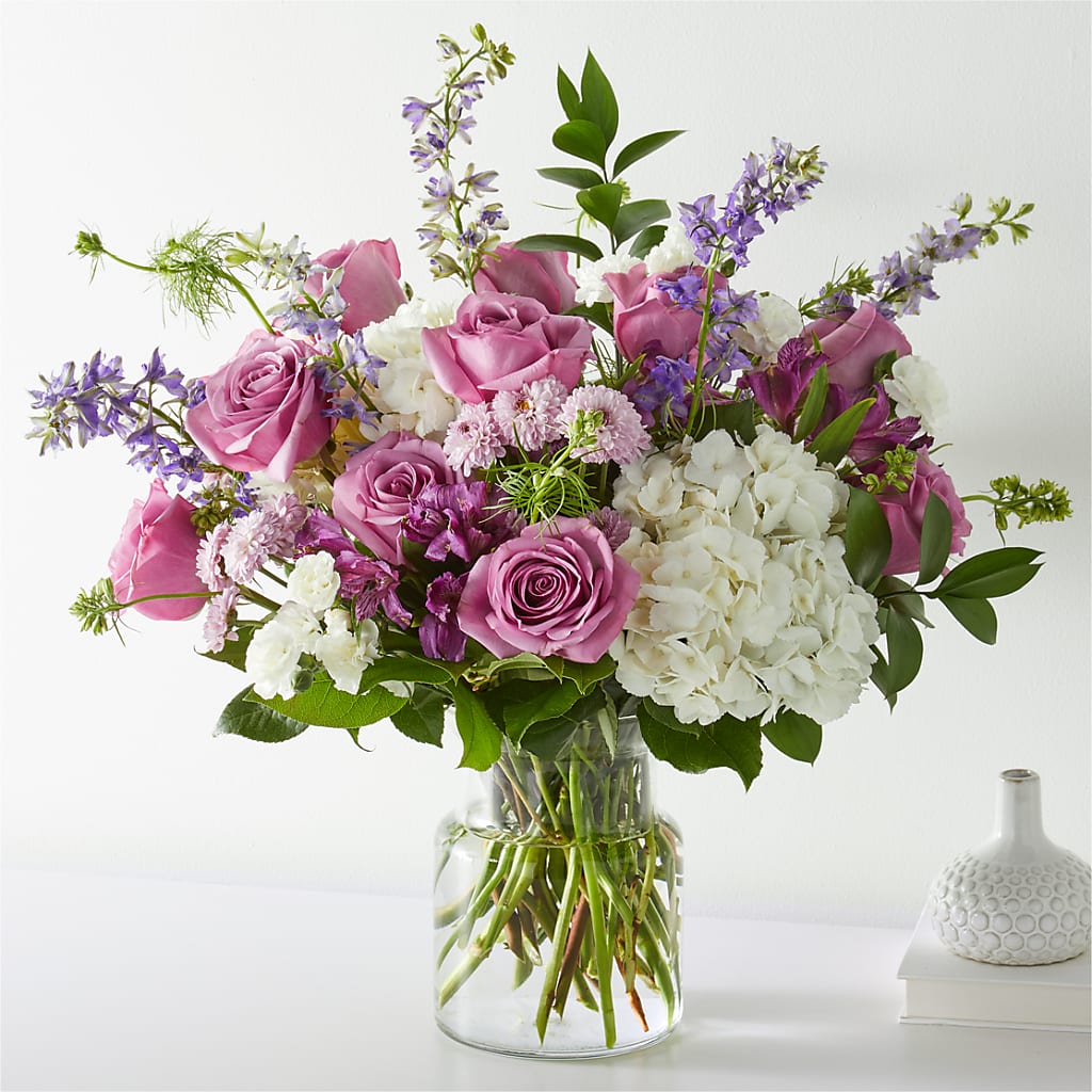 Violet Caress Bouquet – GOD'S GARDEN FLOWER SHOP, Lancaster CA
