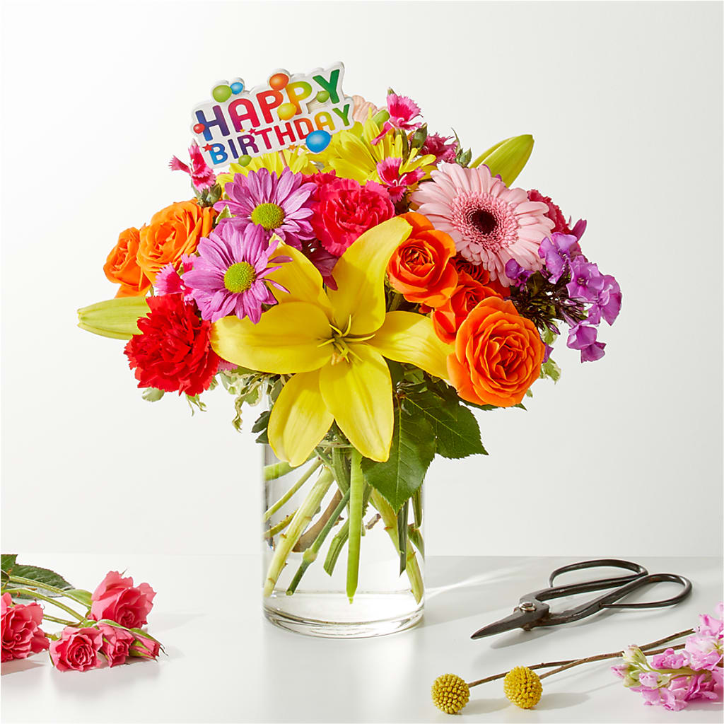 Cue the Confetti - A Florist Original – GOD'S GARDEN FLOWER SHOP, Lancaster CA