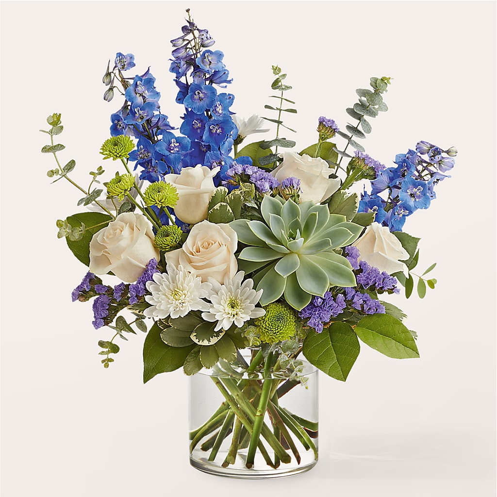 Cerulean Waves Bouquet – GOD'S GARDEN FLOWER SHOP, Lancaster CA
