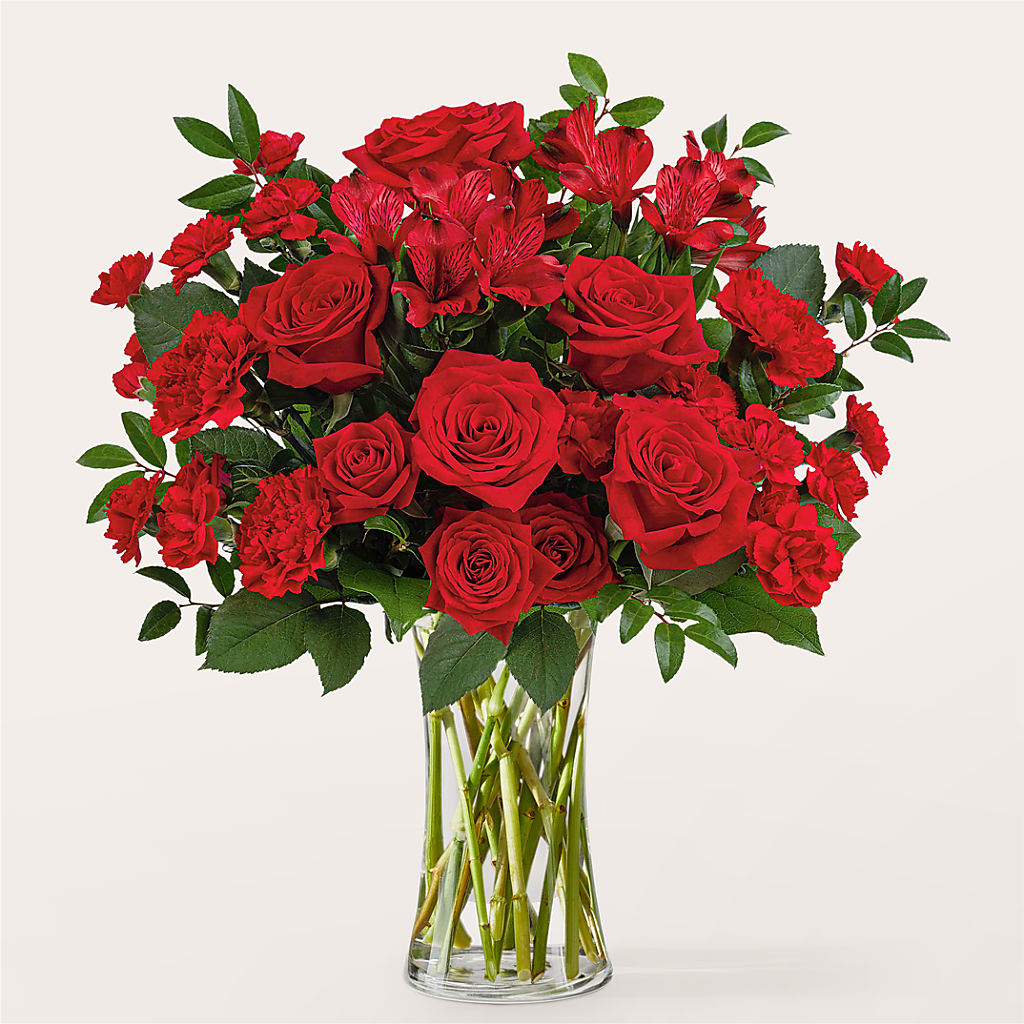 Brilliant Ruby Bouquet – GOD'S GARDEN FLOWER SHOP, Lancaster CA