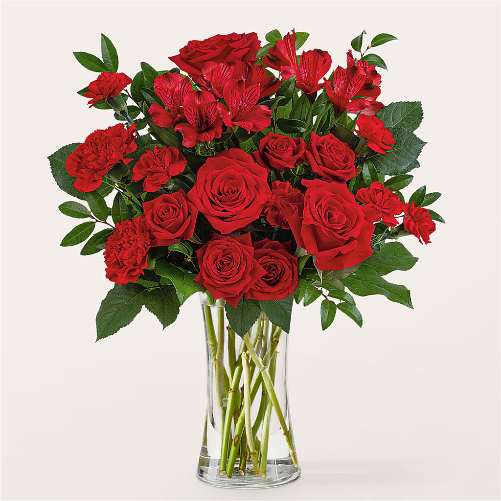 Brilliant Ruby Bouquet – GOD'S GARDEN FLOWER SHOP, Lancaster CA