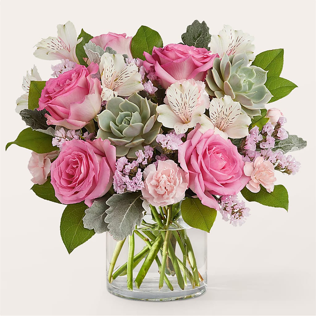 Dusty Rose Bouquet – GOD'S GARDEN FLOWER SHOP, Lancaster CA