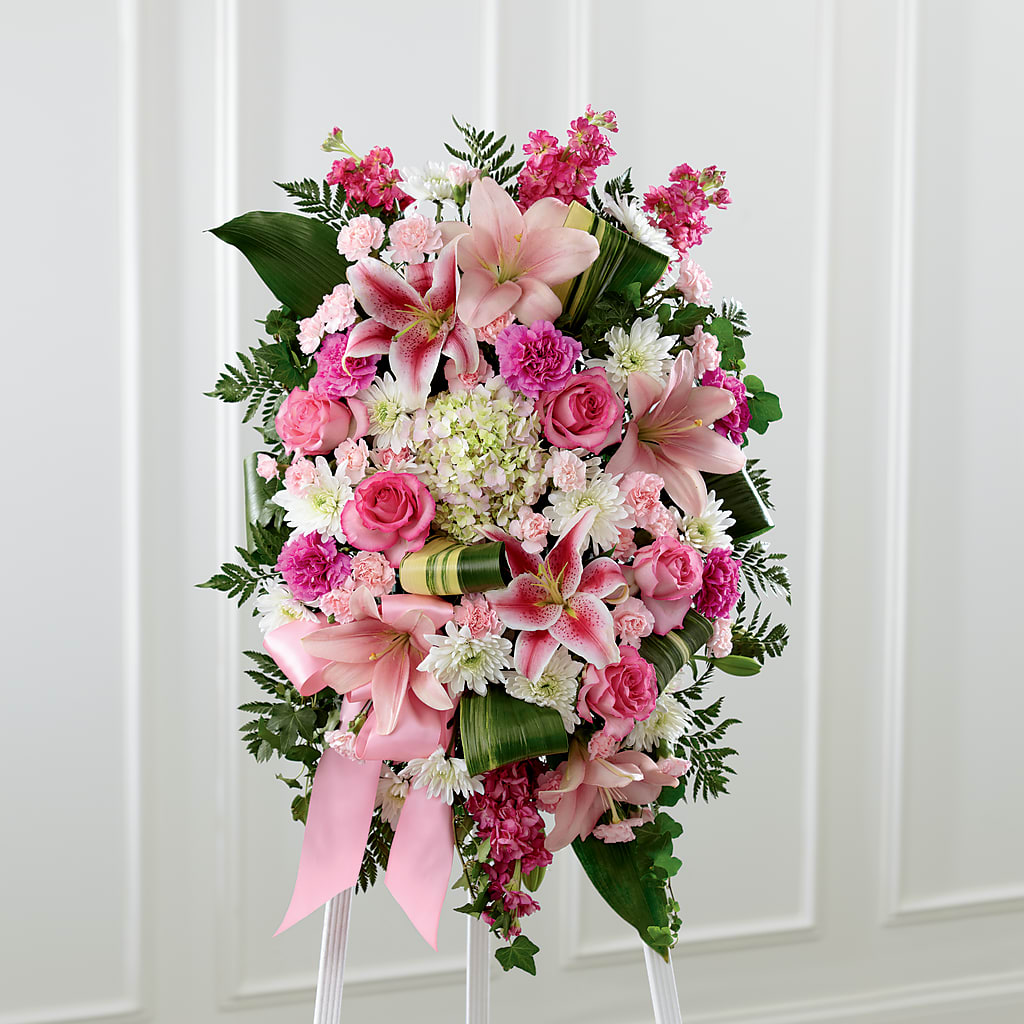 Comforting Standing Spray – GOD'S GARDEN FLOWER SHOP, Lancaster CA