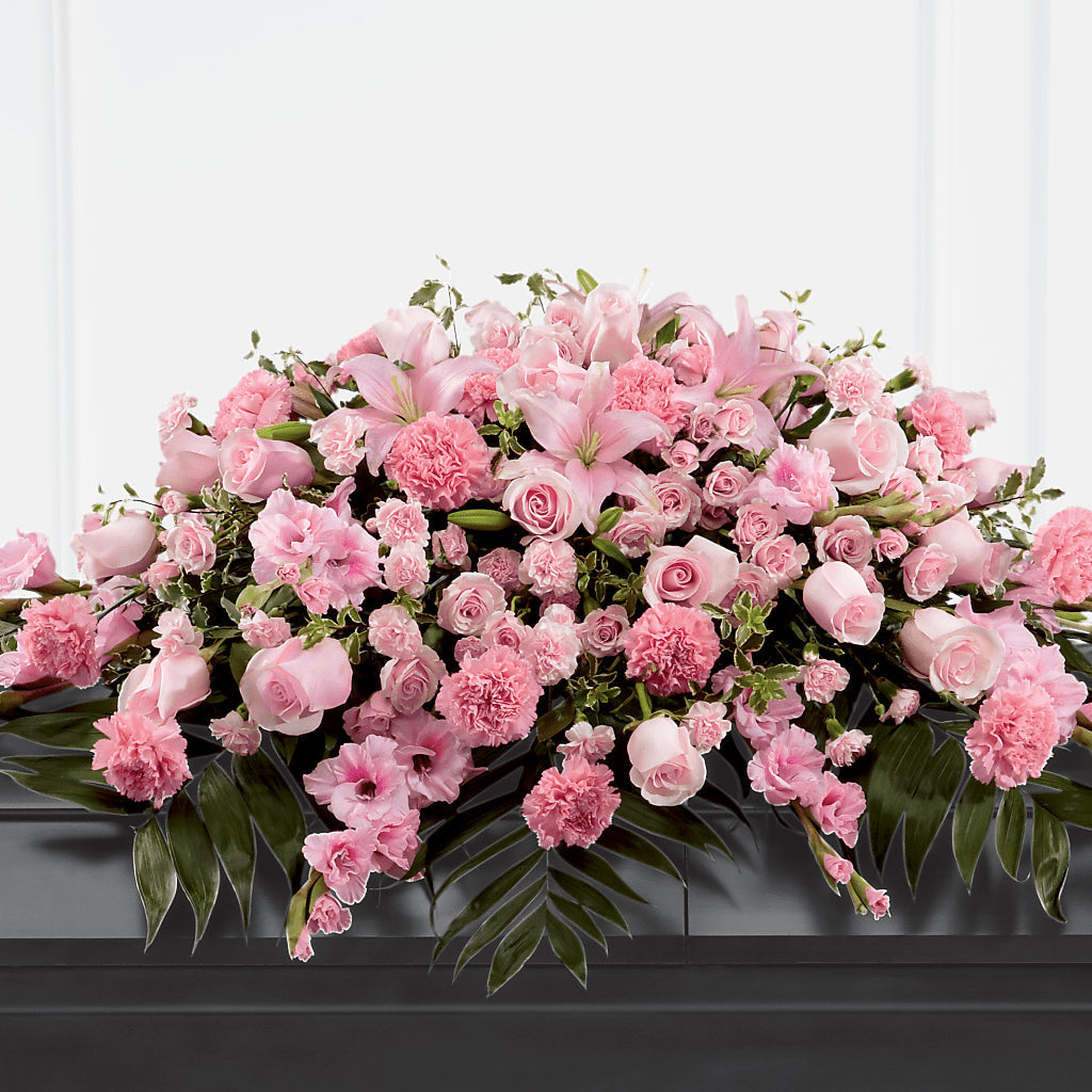 Garden of Comfort Casket Spray (Standard) – GOD'S GARDEN FLOWER SHOP, Lancaster CA