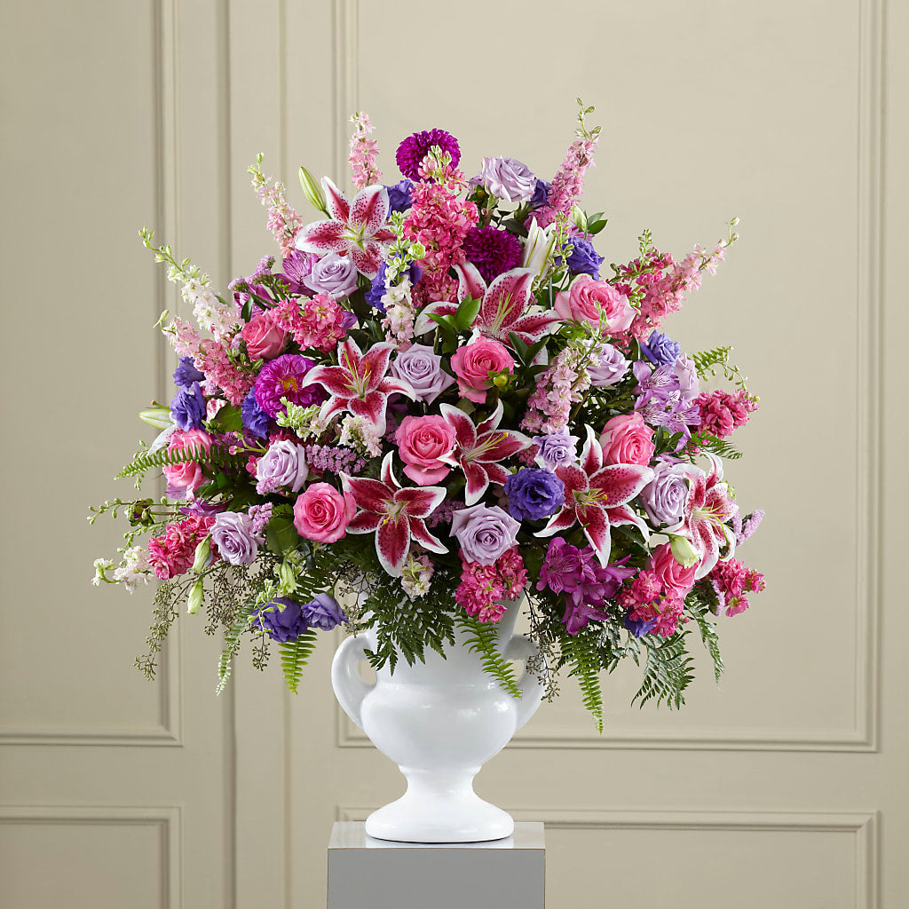 Peaceful Tribute Arrangement – GOD'S GARDEN FLOWER SHOP, Lancaster CA