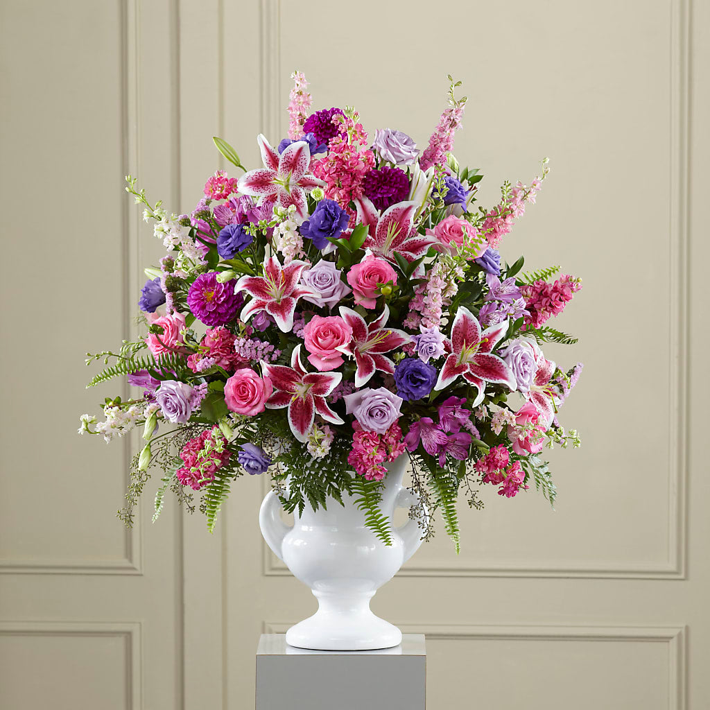 Peaceful Tribute Arrangement – GOD'S GARDEN FLOWER SHOP, Lancaster CA