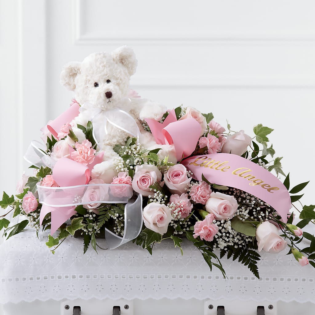 Touch of Sympathy Casket Spray – GOD'S GARDEN FLOWER SHOP, Lancaster CA