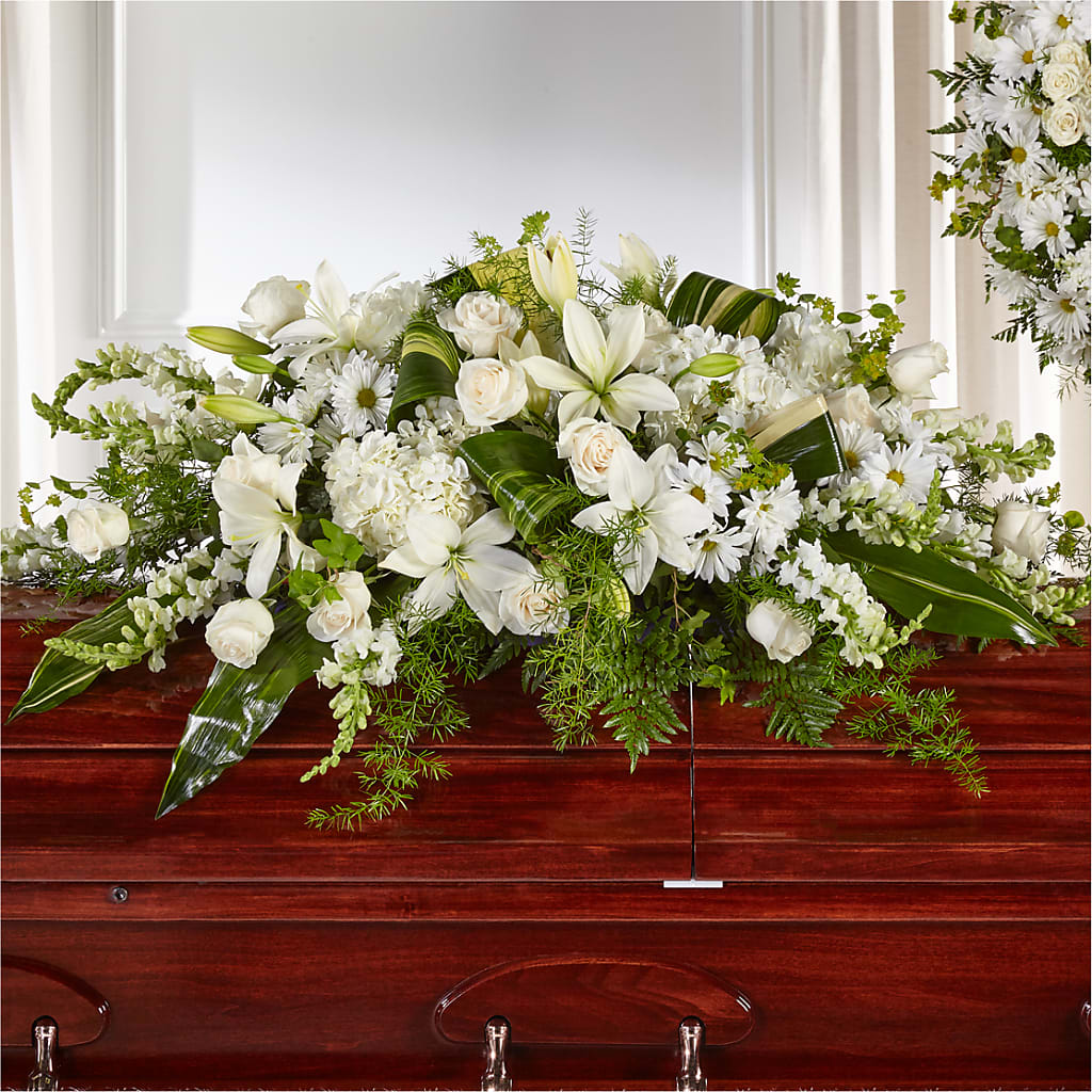 Abundance Casket Spray – GOD'S GARDEN FLOWER SHOP, Lancaster CA