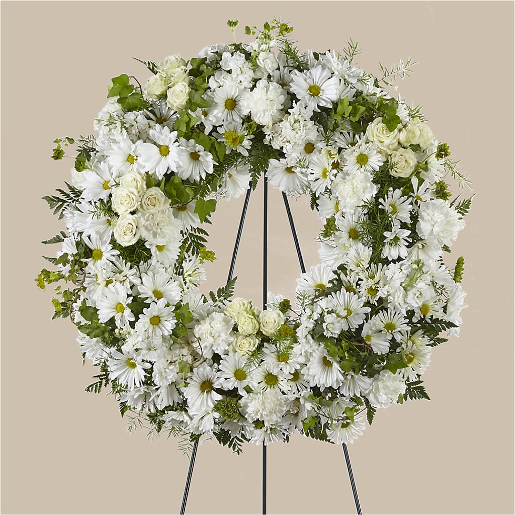 Faithful Wishes Wreath – GOD'S GARDEN FLOWER SHOP, Lancaster CA