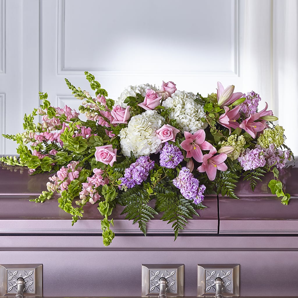 Life's Gratitude Casket Spray – GOD'S GARDEN FLOWER SHOP, Lancaster CA