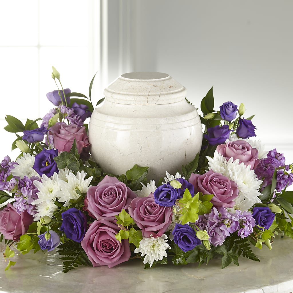Blooming Sympathy Cremation Adornment – GOD'S GARDEN FLOWER SHOP, Lancaster CA