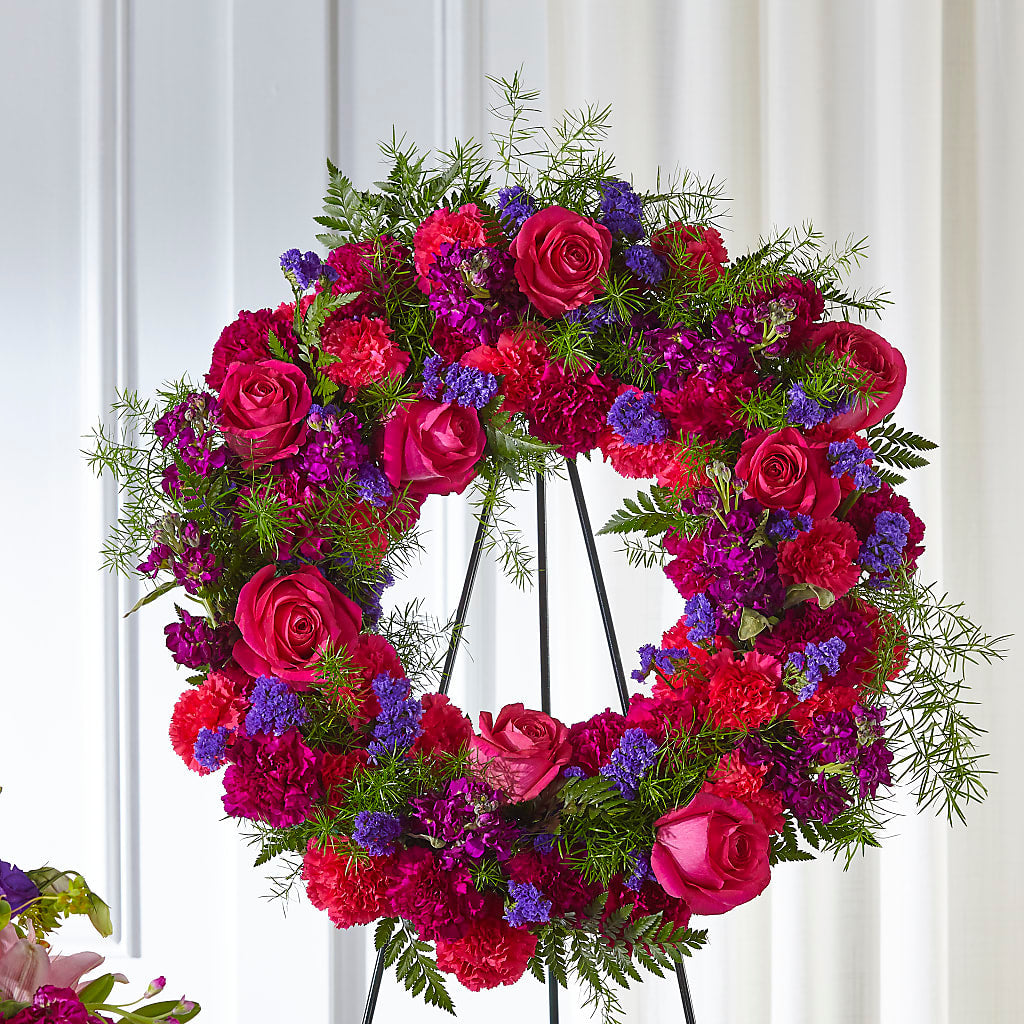 Calming Colors Wreath – GOD'S GARDEN FLOWER SHOP, Lancaster CA