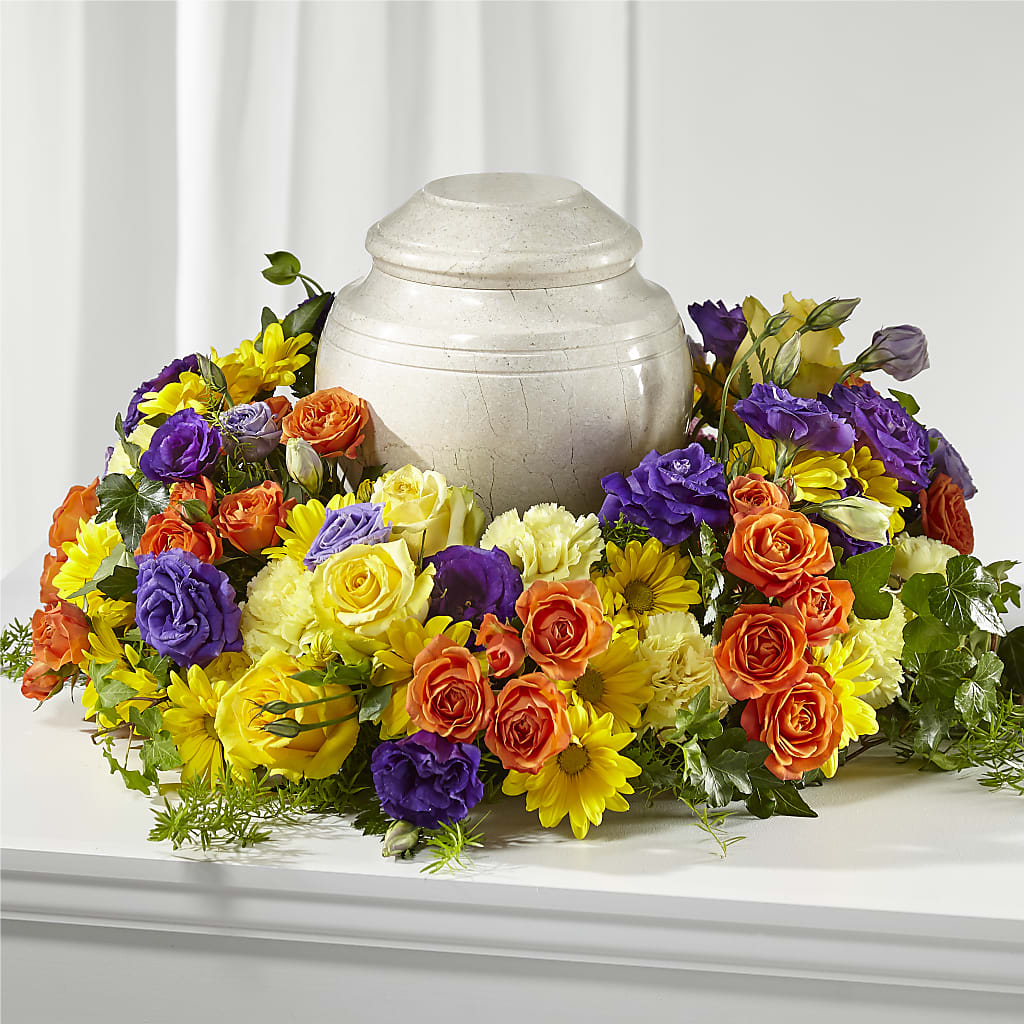 Blossoms of Remembrance Cremation Adornment – GOD'S GARDEN FLOWER SHOP, Lancaster CA