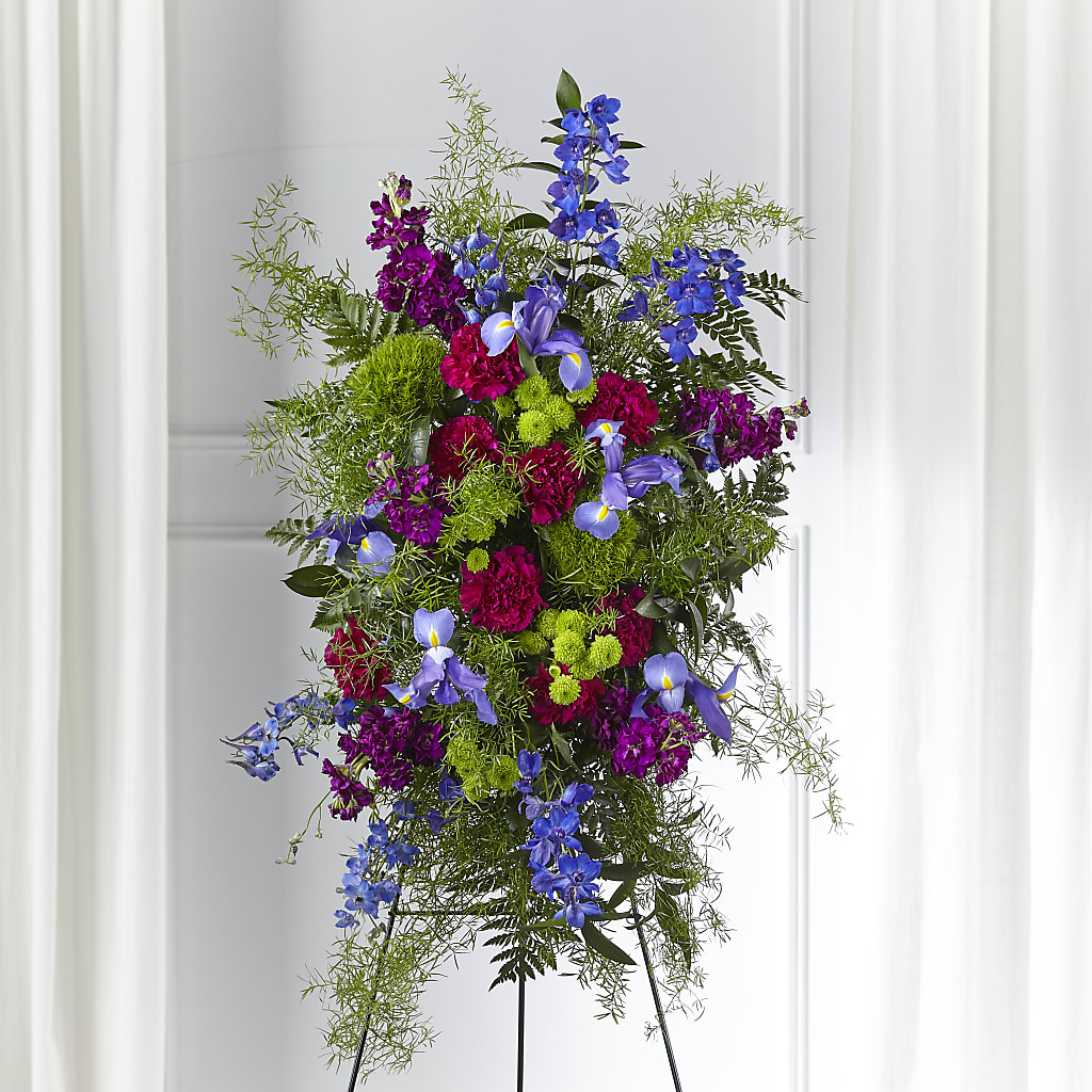 Heavenly Skies Standing Spray – GOD'S GARDEN FLOWER SHOP, Lancaster CA