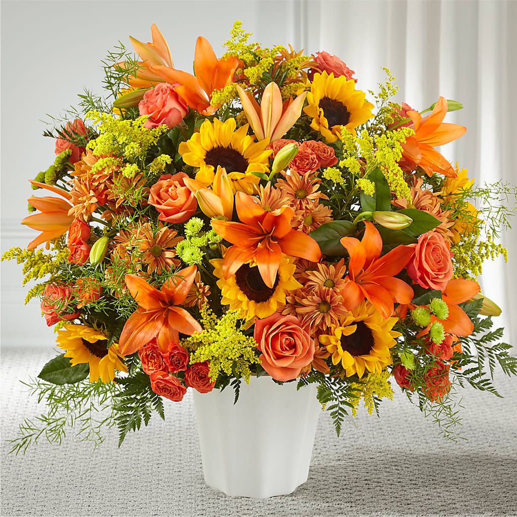 Harvest Thoughts Floor Basket – GOD'S GARDEN FLOWER SHOP, Lancaster CA