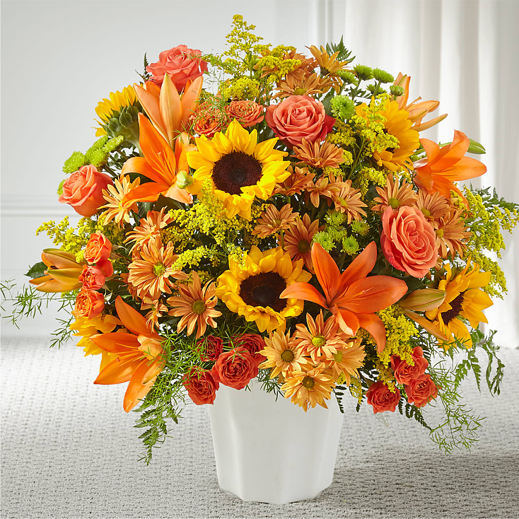 Harvest Thoughts Floor Basket – GOD'S GARDEN FLOWER SHOP, Lancaster CA