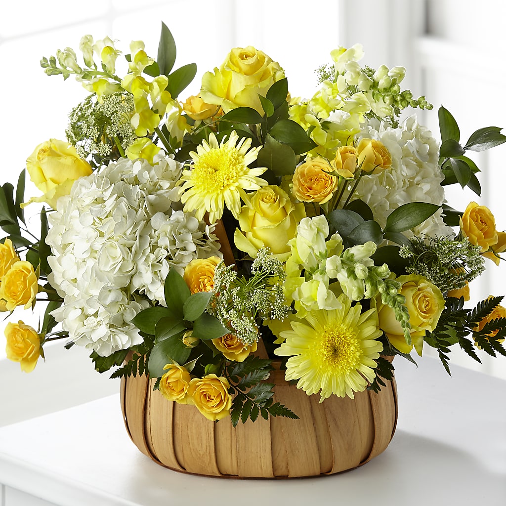 Rustic Remembrance Basket – GOD'S GARDEN FLOWER SHOP, Lancaster CA