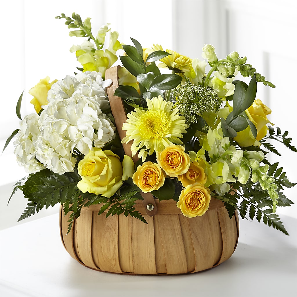 Rustic Remembrance Basket – GOD'S GARDEN FLOWER SHOP, Lancaster CA