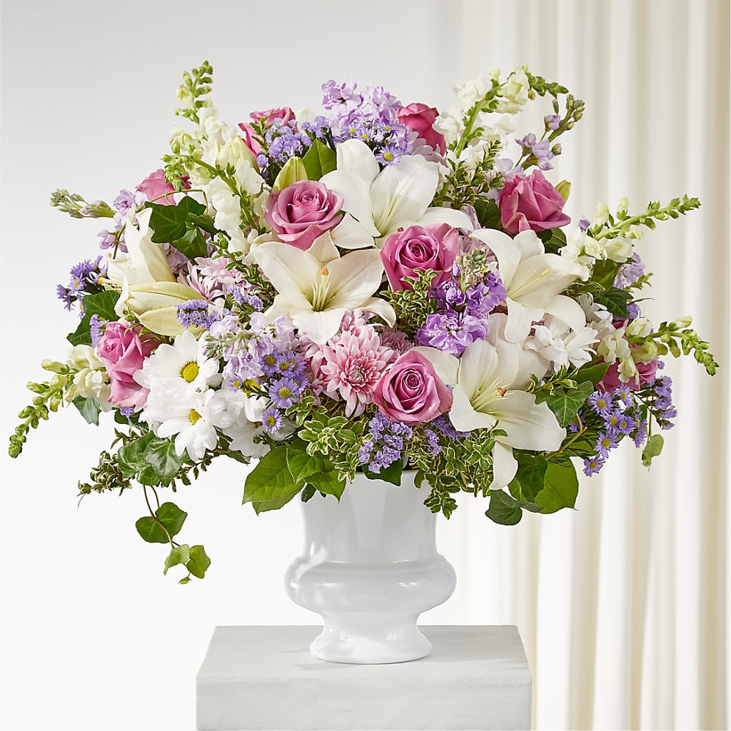Remarkable Life Urn Arrangement – GOD'S GARDEN FLOWER SHOP, Lancaster CA