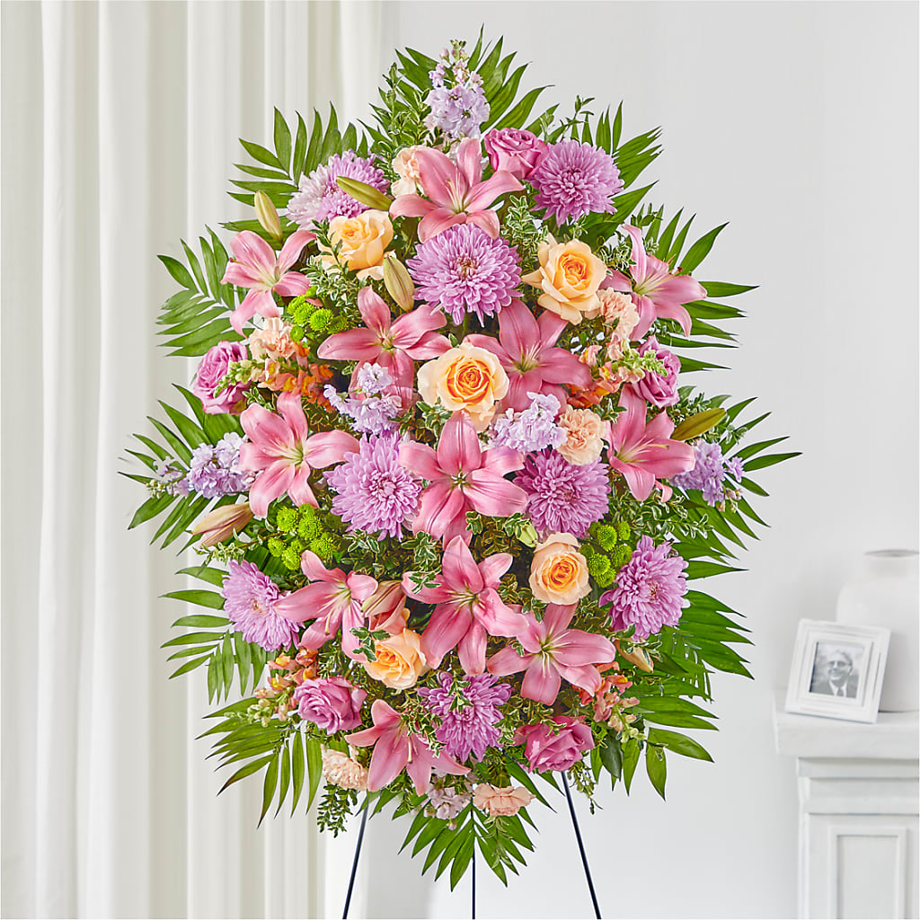 Love & Light Standing Spray – GOD'S GARDEN FLOWER SHOP, Lancaster CA