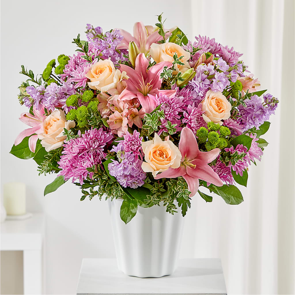 Supportive Embrace Tabletop Basket – GOD'S GARDEN FLOWER SHOP, Lancaster CA
