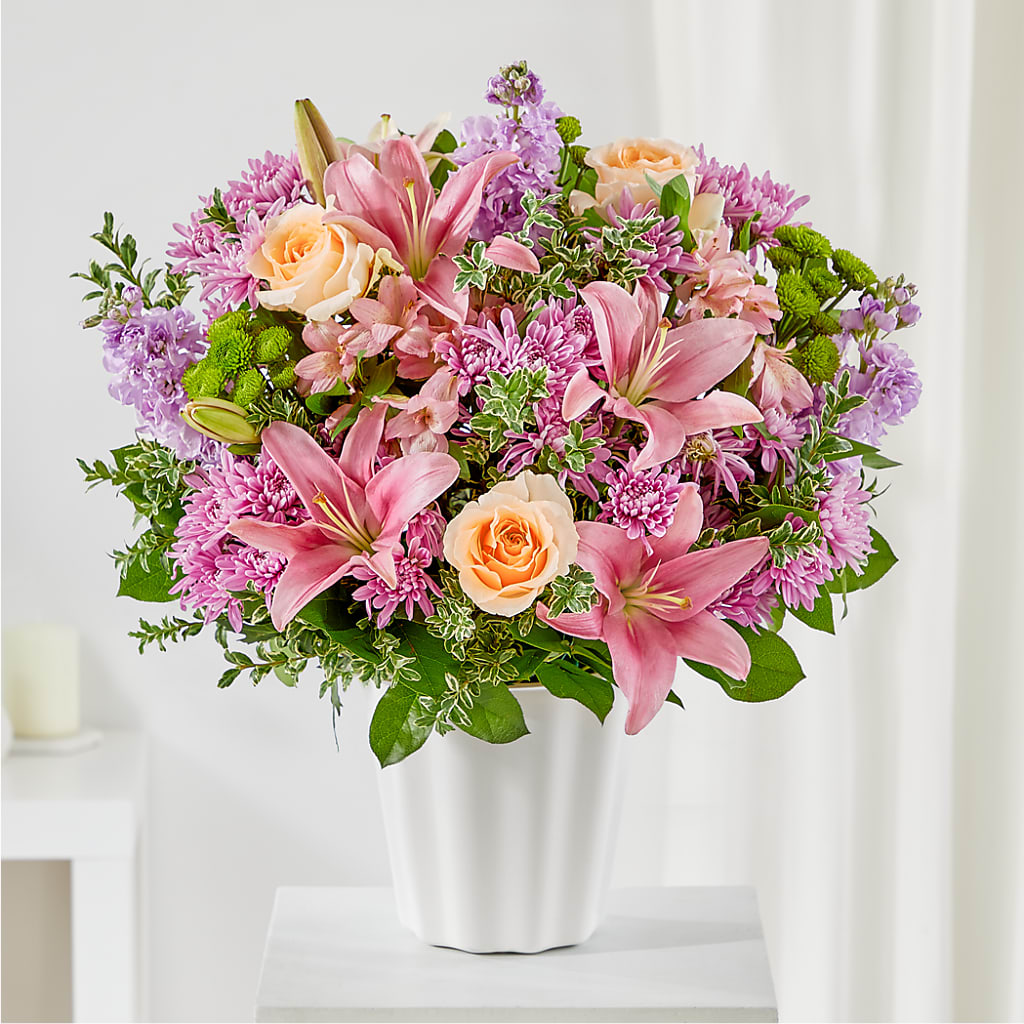 Supportive Embrace Tabletop Basket – GOD'S GARDEN FLOWER SHOP, Lancaster CA
