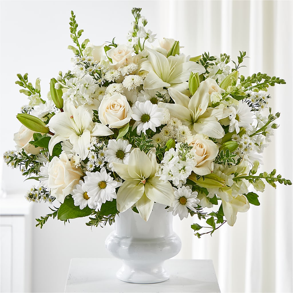 Uplifting Urn Arrangement – GOD'S GARDEN FLOWER SHOP, Lancaster CA