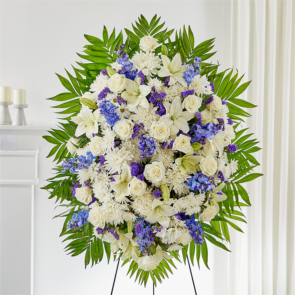 At Rest Standing Spray – GOD'S GARDEN FLOWER SHOP, Lancaster CA