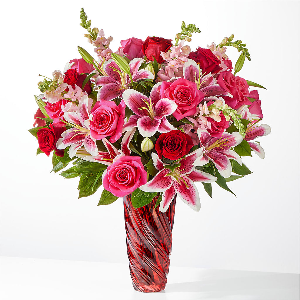 Always You Bouquet with Luxe Swirl Vase – GOD'S GARDEN FLOWER SHOP, Lancaster CA