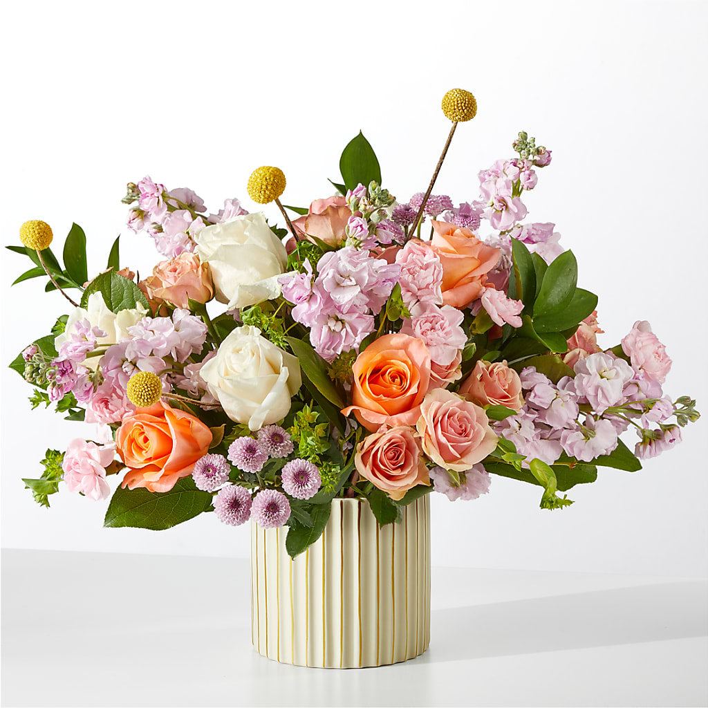 French Market Bouquet with Ivory Vase – GOD'S GARDEN FLOWER SHOP, Lancaster CA