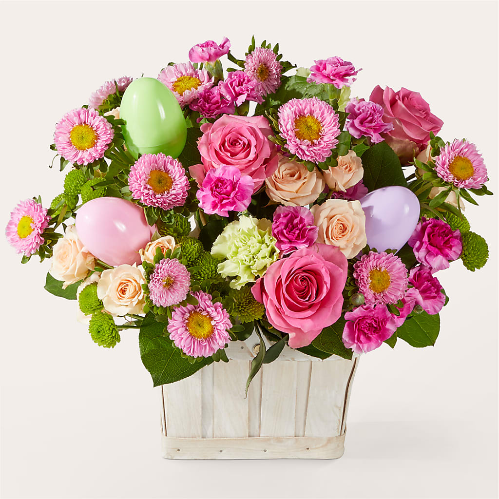 Get Eggcited Basket – GOD'S GARDEN FLOWER SHOP, Lancaster CA