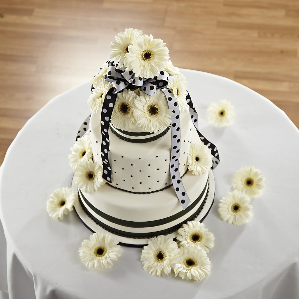 Simple Sophistication Cake Décor – GOD'S GARDEN FLOWER SHOP, Lancaster CA