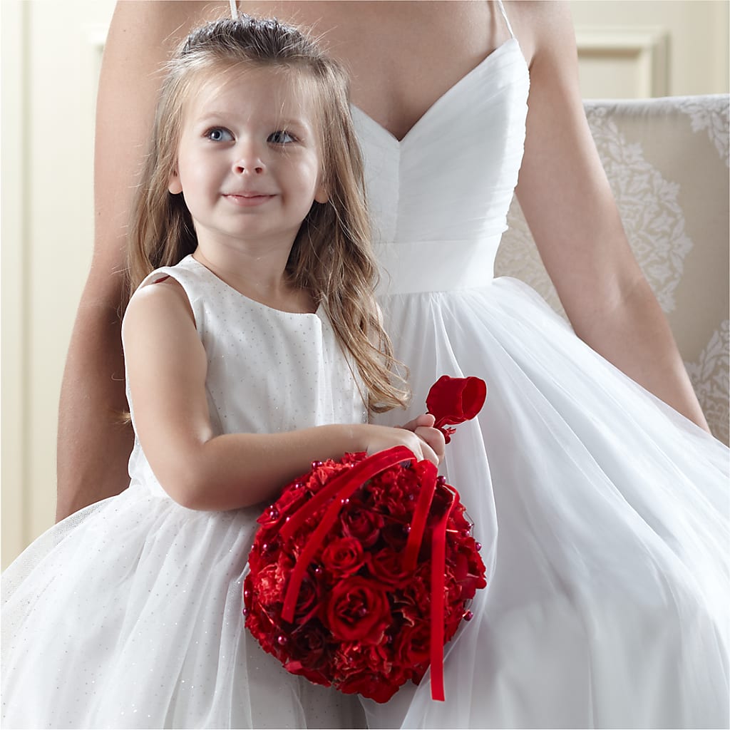 Pure at Heart Flower Girl Arrangement – GOD'S GARDEN FLOWER SHOP, Lancaster CA