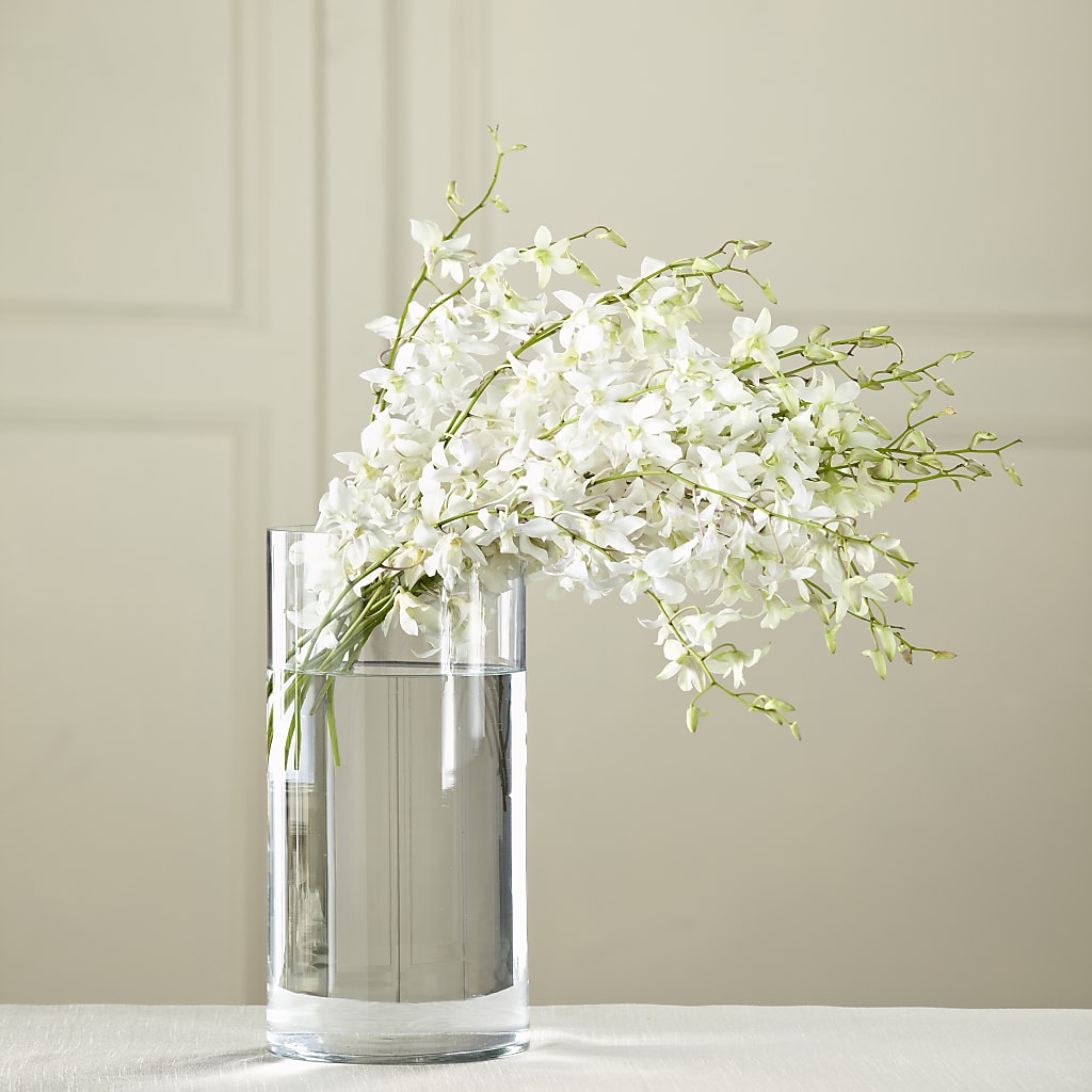 White Dendrobium Bouquet – GOD'S GARDEN FLOWER SHOP, Lancaster CA
