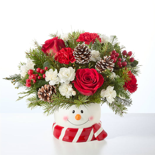 Jolly Snowman Bouquet – GOD'S GARDEN FLOWER SHOP, Lancaster CA