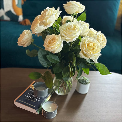 Long Stem Yellow Rose Bouquet – GOD'S GARDEN FLOWER SHOP, Lancaster CA