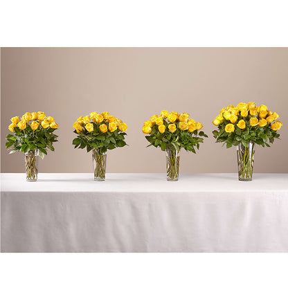 Long Stem Yellow Rose Bouquet – GOD'S GARDEN FLOWER SHOP, Lancaster CA