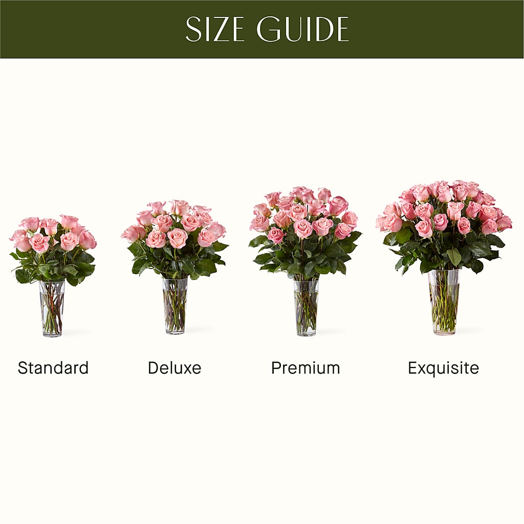 Long Stem Pink Rose Bouquet – GOD'S GARDEN FLOWER SHOP, Lancaster CA