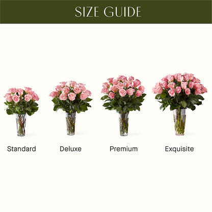 Long Stem Pink Rose Bouquet – GOD'S GARDEN FLOWER SHOP, Lancaster CA