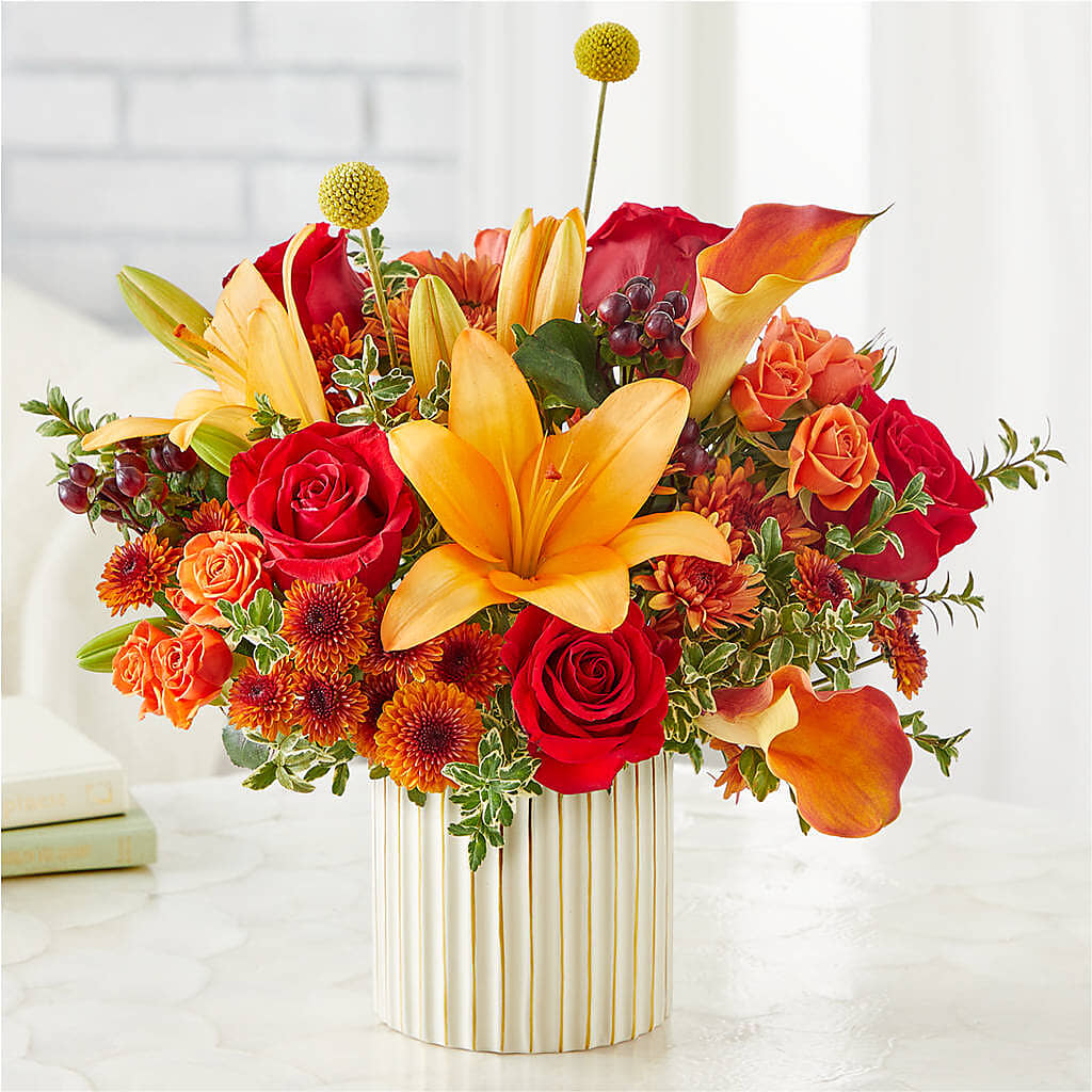 Scarlet Skies Bouquet – GOD'S GARDEN FLOWER SHOP, Lancaster CA