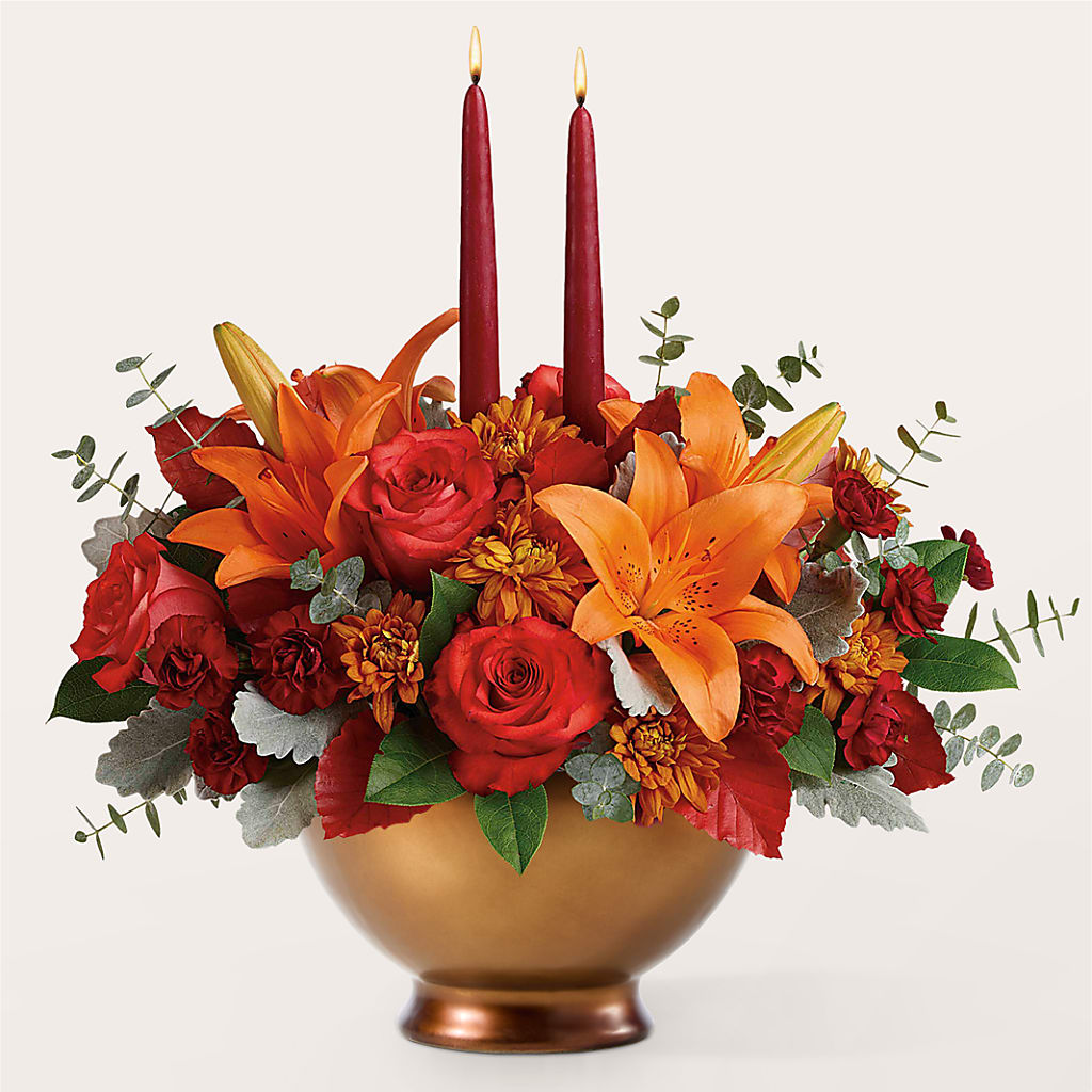 Fruits of Fall Centerpiece – GOD'S GARDEN FLOWER SHOP, Lancaster CA