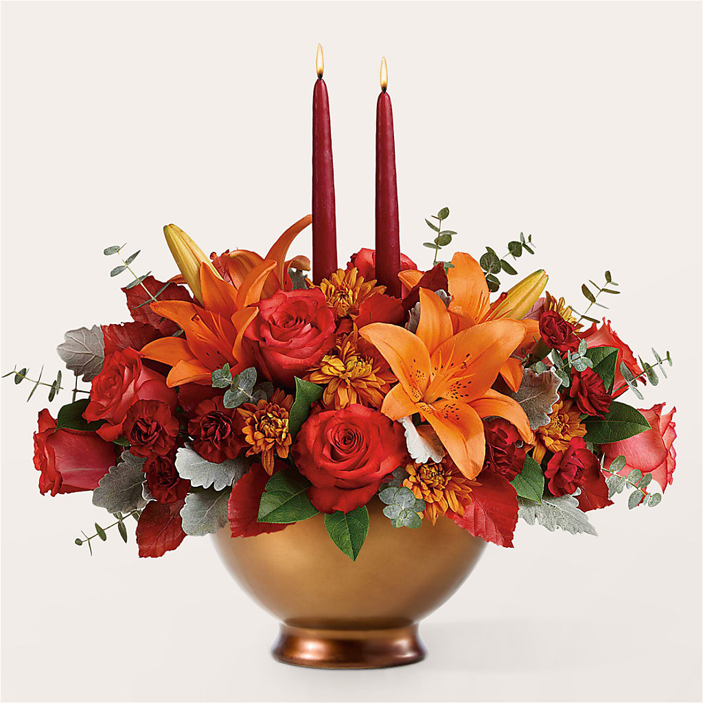 Fruits of Fall Centerpiece – GOD'S GARDEN FLOWER SHOP, Lancaster CA