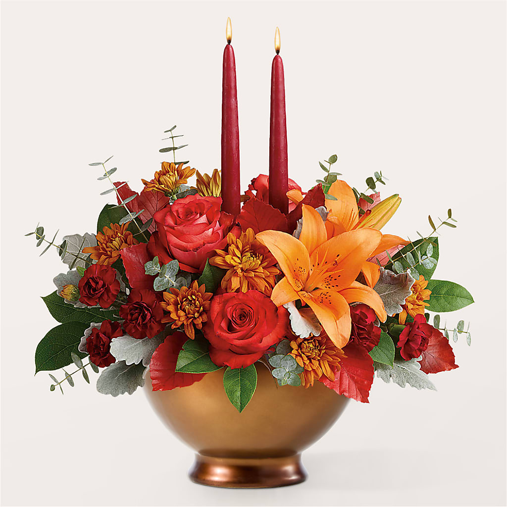 Fruits of Fall Centerpiece – GOD'S GARDEN FLOWER SHOP, Lancaster CA
