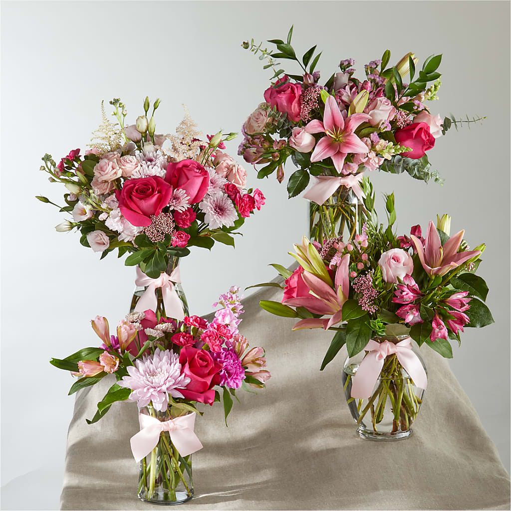 Pink Ribbon - A Florist Original – GOD'S GARDEN FLOWER SHOP, Lancaster CA