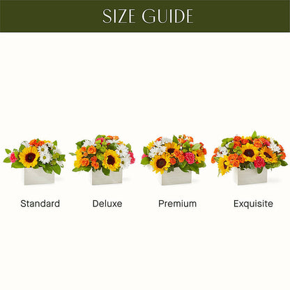 Sun-drenched Blooms Box Bouquet – GOD'S GARDEN FLOWER SHOP, Lancaster CA