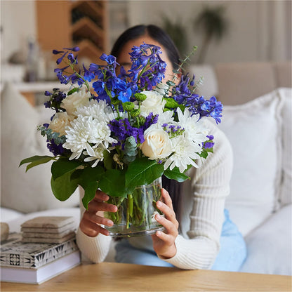 Cerulean Waves Bouquet – GOD'S GARDEN FLOWER SHOP, Lancaster CA