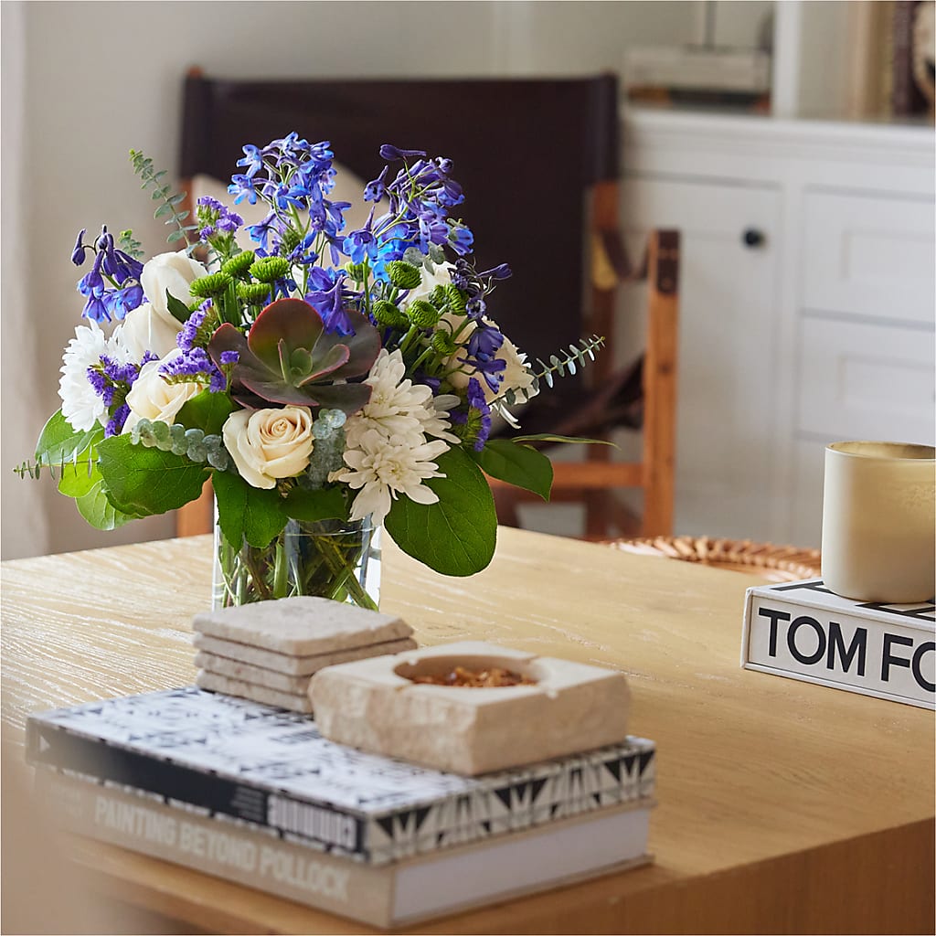 Cerulean Waves Bouquet – GOD'S GARDEN FLOWER SHOP, Lancaster CA